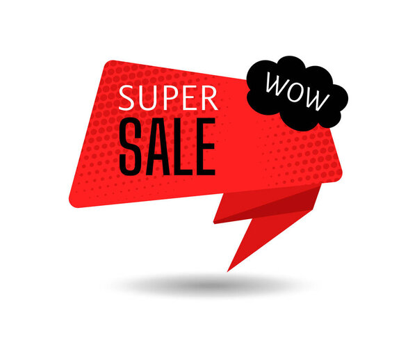 Black Friday super sale red banner template vector