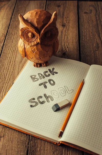 Back School Concept Raising Children Day Knowledge Notebook Slanting Line — Stock Photo, Image