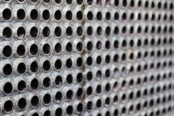 Hoja de tubo del intercambiador de calor para la nueva febricación, el agua — Foto de Stock