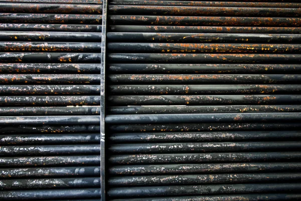 Tubos de aço de ferrugem do permutador de calor para manutenção, o wate — Fotografia de Stock