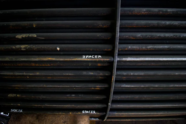 Rosta stålrör av värmeväxlaren för underhåll, wate — Stockfoto