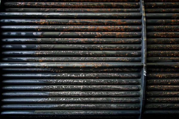 Tubos de acero oxidado del intercambiador de calor para mantenimiento, el wate — Foto de Stock