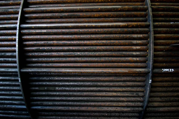 Tubes en acier rouille de l'échangeur de chaleur pour l'entretien, le wate — Photo