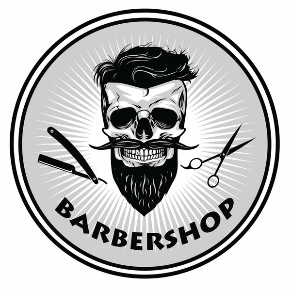 Friseur Friseur Logo Vorlage Retro-Design-Vektor — Stockvektor