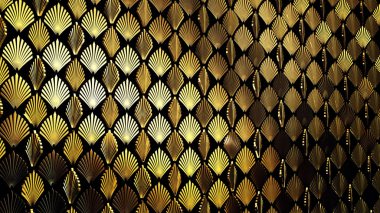 3D resimde arka plan duvar kağıdı gatsby ve art deco sahnede ve reklam için. Dekoratif kavram 3D render 