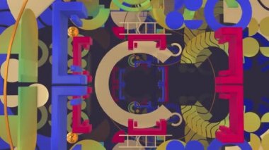 Düz Geometri Renkli, soyut filmler için hareketli ve sanat geometri sahnesinde sinematiktir. Sahne, başlık ve logolar için de iyi bir geçmiş..