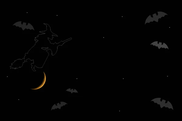 Halloween moon snd bats