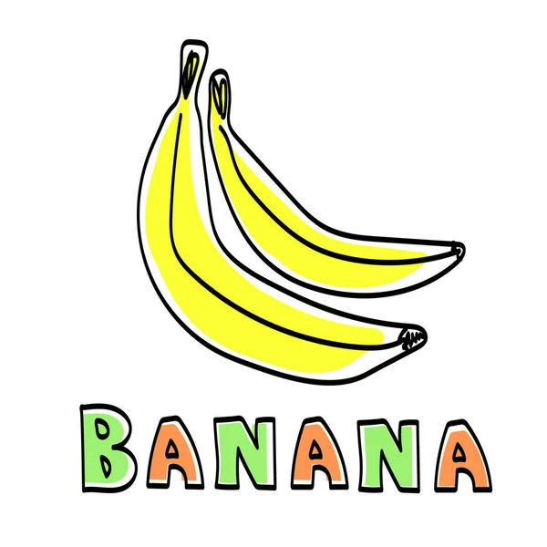 Beyaz arka planda ananas olan vektör çizimi. meyve illüstrasyonu. komik yazı. Paket kağıdı tasarımı, tekstil, baskı, logo, öge.