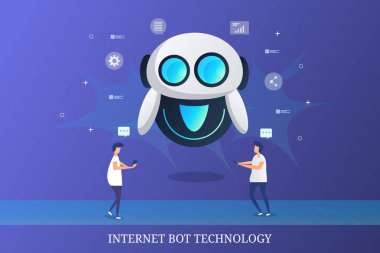 İş düz tasarım vektör çizim.