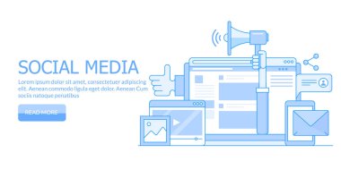 Web yazılım düz tasarım vektör çizim.