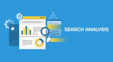 Arama Analizi renkli afiş