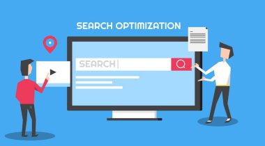 Arama Optimizasyonu renkli afiş