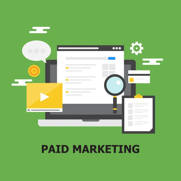 Paid Marketing colorful banner