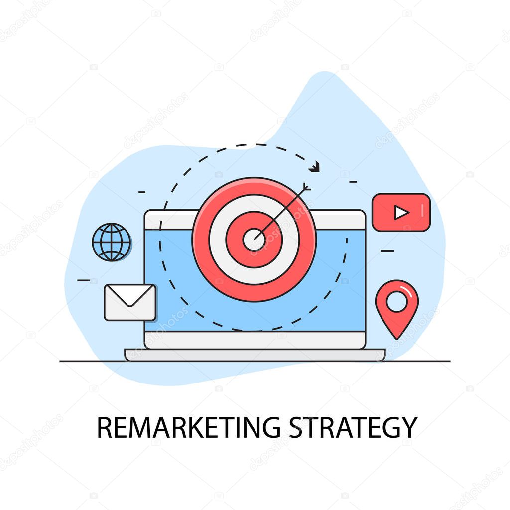 Remarketing Strategy colorful banner