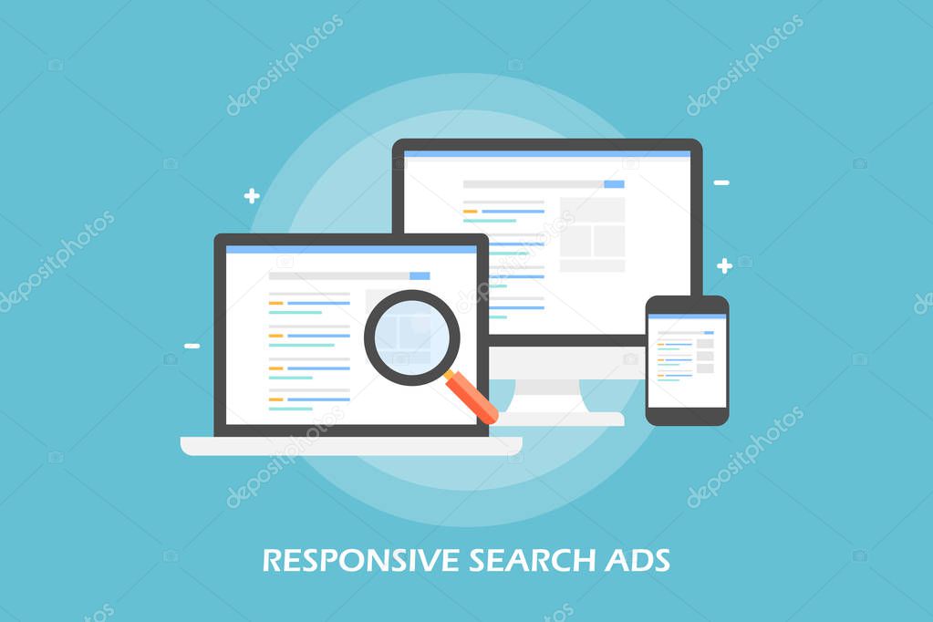 Responsive search ads colorful banner