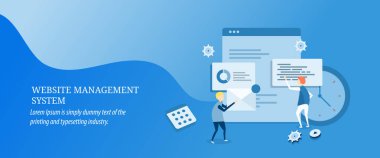 Web sitesi yönetim sistemi afiş