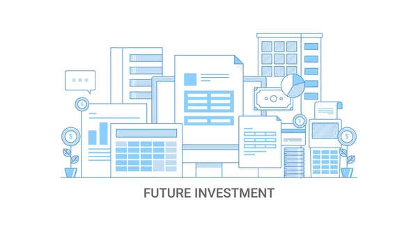 Инвестиции Будущее — стоковый вектор