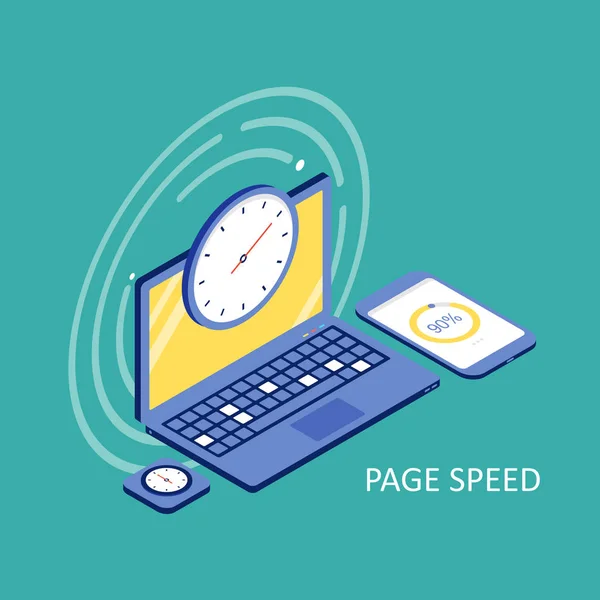 Page Speed Kolorowy Transparent — Wektor stockowy