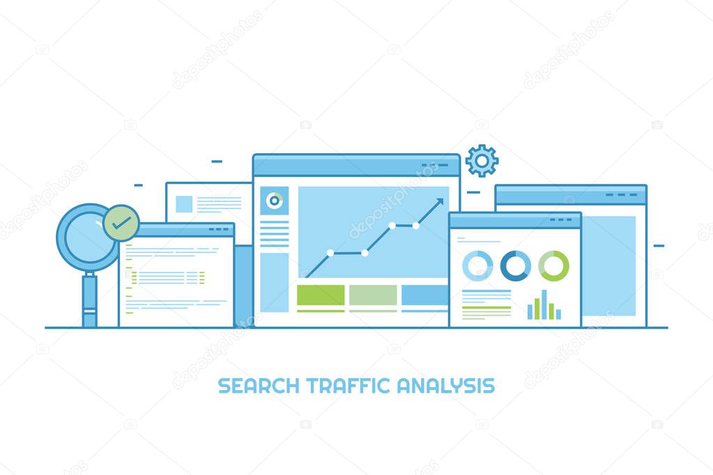 search traffic analysis colorful banner