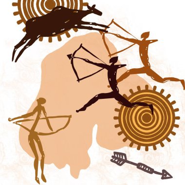 Afrika etnik kabile sanatı ve insan vücuduna olan derin etnik bağlantısı. Suluboya tarzı dokulara sahip sıcak kahverengi tonlarda hazırlanan tasarım, çağdaş bir yeniden yorumlama sunuyor. Organik şekiller. Il tekstil için ideal 