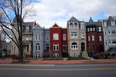 Washington Dc, ABD görünümünde konut evler