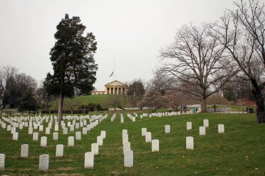 Arlington National Cemetery erken bahar, Washington Dc, ABD tarafından