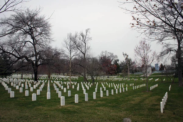 Arlington National Cemetery Pada Awal Musim Semi Washington Amerika Serikat — Stok Foto