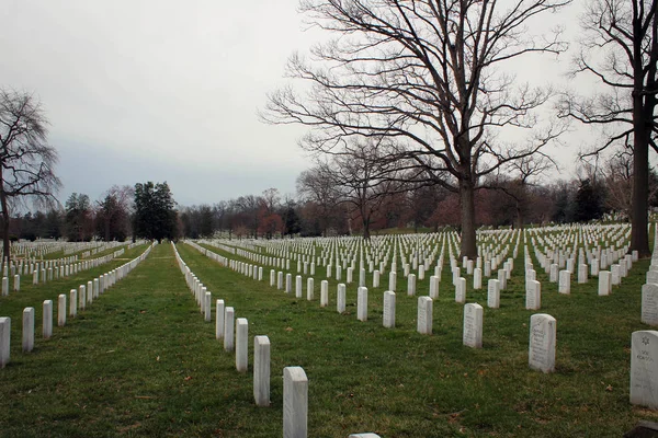 Cimitero Nazionale Arlington All Inizio Della Primavera Washington Usa — Foto Stock