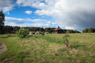 Parlak görünüm köyü yakınındaki Arsky taş doğal anıt, Başqırdıstan, Rusya Federasyonu