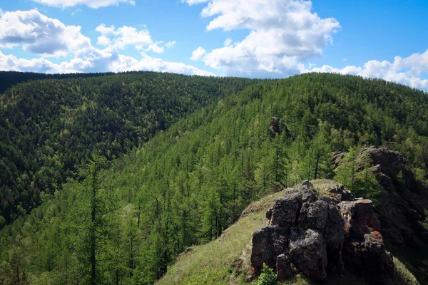 Kraka Montanha Vista Panorâmica Ural Sul Rússia — Fotografia de Stock