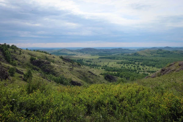 Doğal görünümünü Kryktytau aralığı, Güney Ural Dağları, Bashkiriya, Rusya Federasyonu