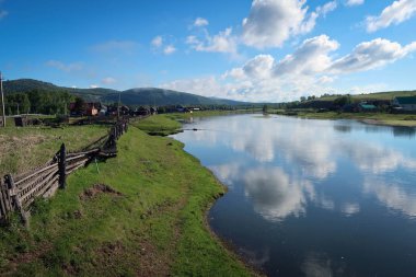 Belaya River, Güney Ural Dağları, Bashkiriya, Rusya Federasyonu