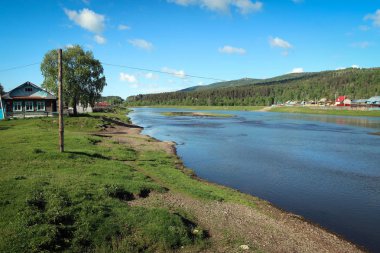 Belaya River, Güney Ural Dağları, Bashkiriya, Rusya Federasyonu