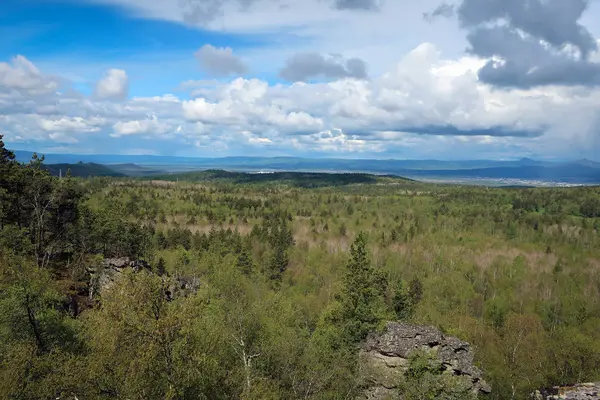 Бесконечные Леса Южно Уральские Горы Башкирии Россия — стоковое фото