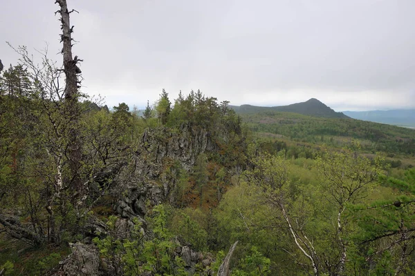 Malerischer Blick Auf Das Uraltau Gebirge Und Das Arvyakryaz Gebirge — Stockfoto