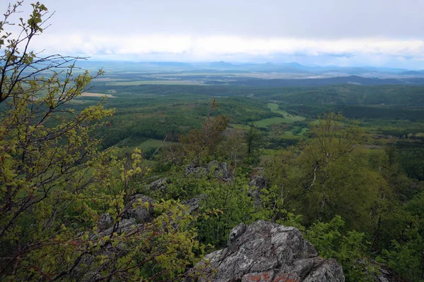 Schilderachtig Uitzicht Uraltau Bereik Arvyakryaz Mount Zuid Oeral Basjkirië Rusland — Stockfoto