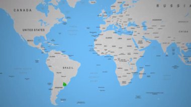 Dalgalar ve ufuk manzaralı Uruguay sahil havalimanı. Yüksek kalite 4k görüntü