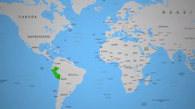 Peru Andean dağ manzarası dramatik bulutlarla dolu. Yüksek kalite 4k görüntü