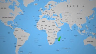 Madagaskar kıyı manzaralı turkuaz su ve beyaz plajlar. Yüksek kalite 4k görüntü