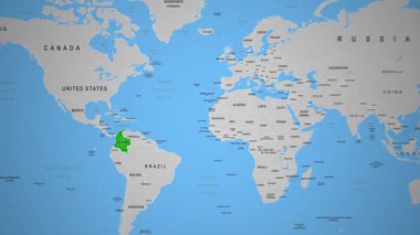 Kolombiya dağ manzarası vadileri ve dramatik bulut örtüsüyle. Yüksek kalite 4k görüntü