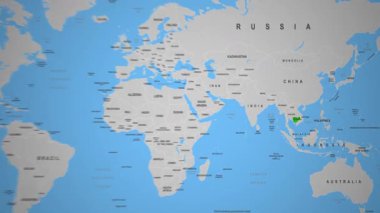 Tapınakları ve tropik yeşillikleri olan Kamboçya havacılık şehri manzarası. Yüksek kalite 4k görüntü