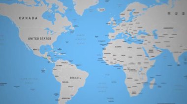 El Salvador volkanik dağ manzarası 2D kırsal animasyon. Yüksek kalite 4k görüntü