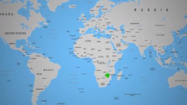 Zimbabwe dağlık arazi animasyon nehirleri vadileri arazi. Yüksek kalite 4k görüntü