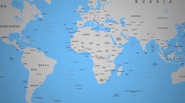 Lesotho Dağlık Dağ manzarası vadileri, animasyon tepeleri. Yüksek kalite 4k görüntü