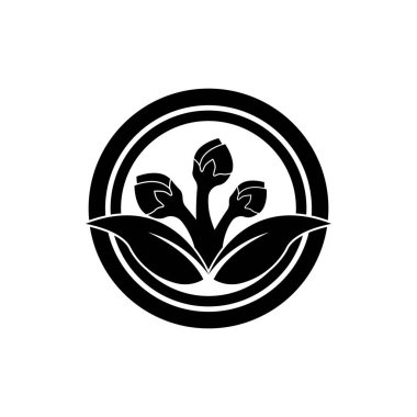 Karanfil baharat simgesi izole edilmiş logo illüstrasyonu