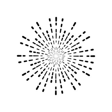 Havai fişek illüstrasyon şablonu vektör tasarımı