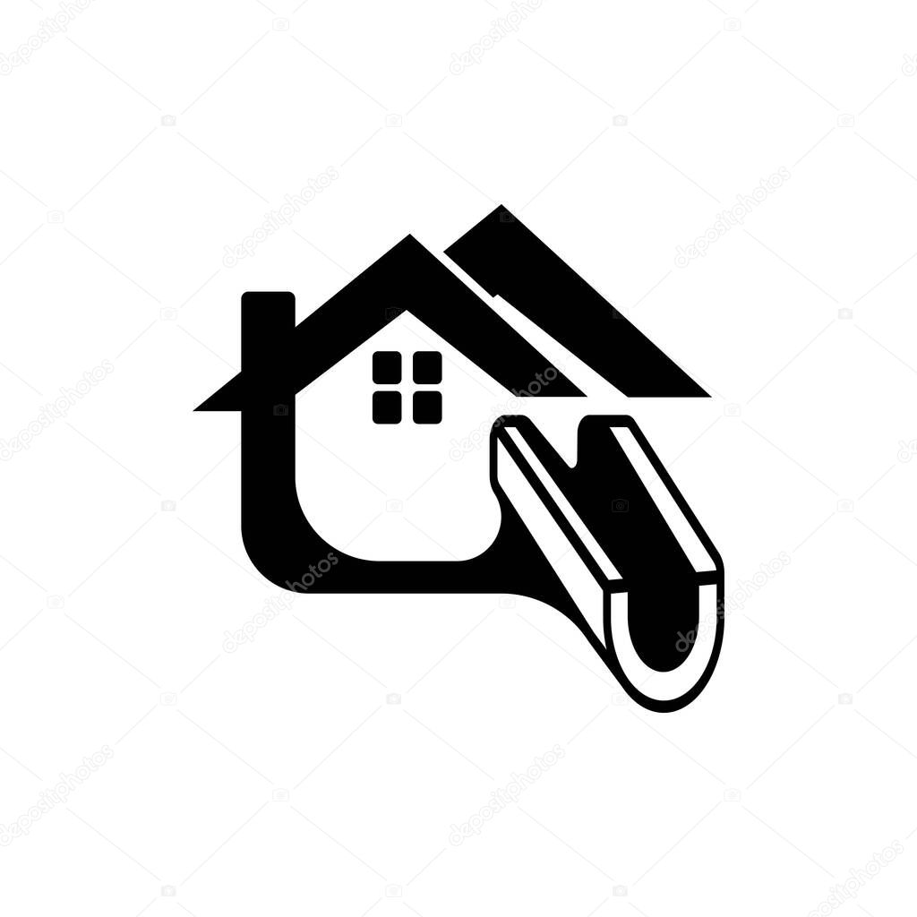Water gutters icon logo vector design template