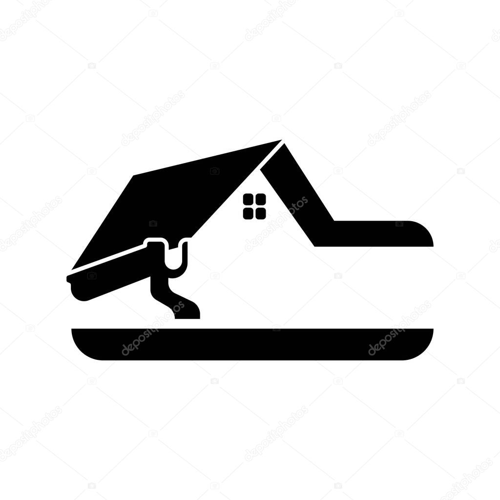 Water gutters icon logo vector design template