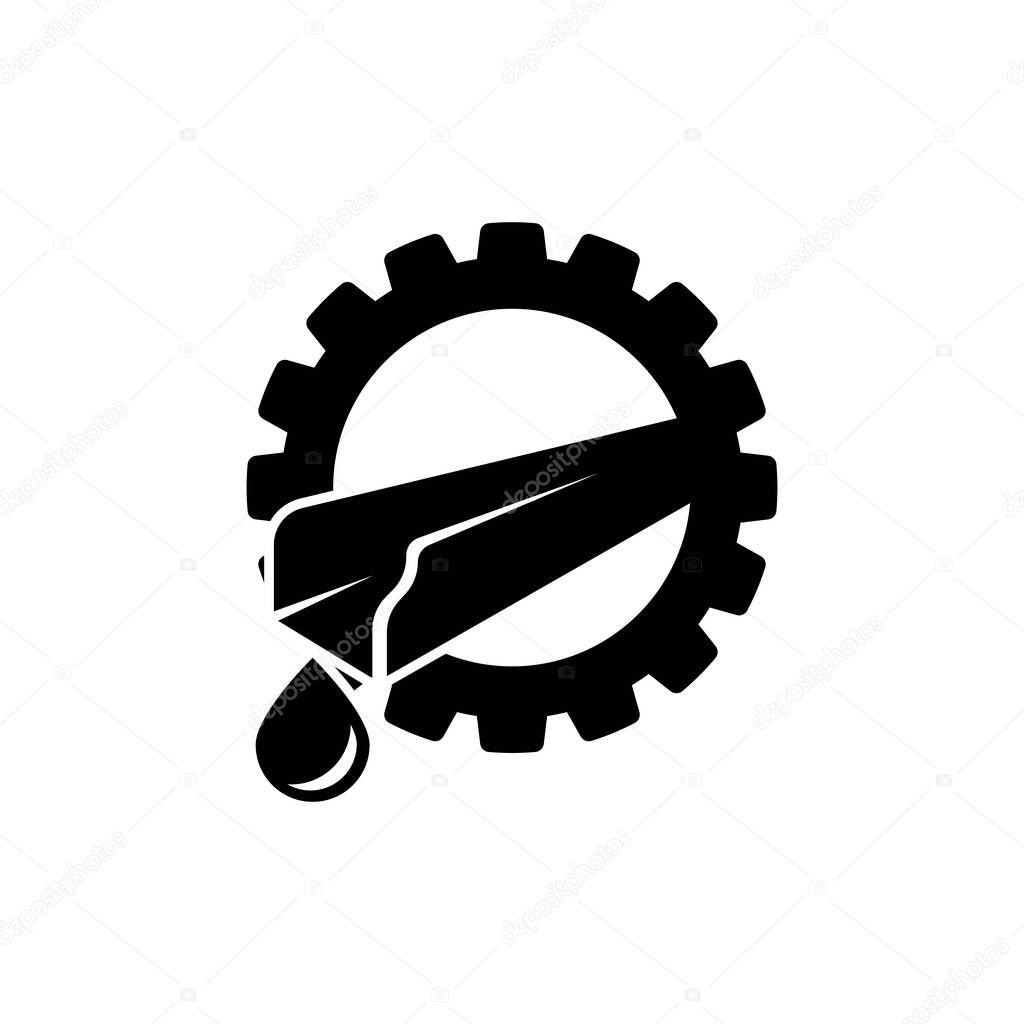 Water gutters icon logo vector design template