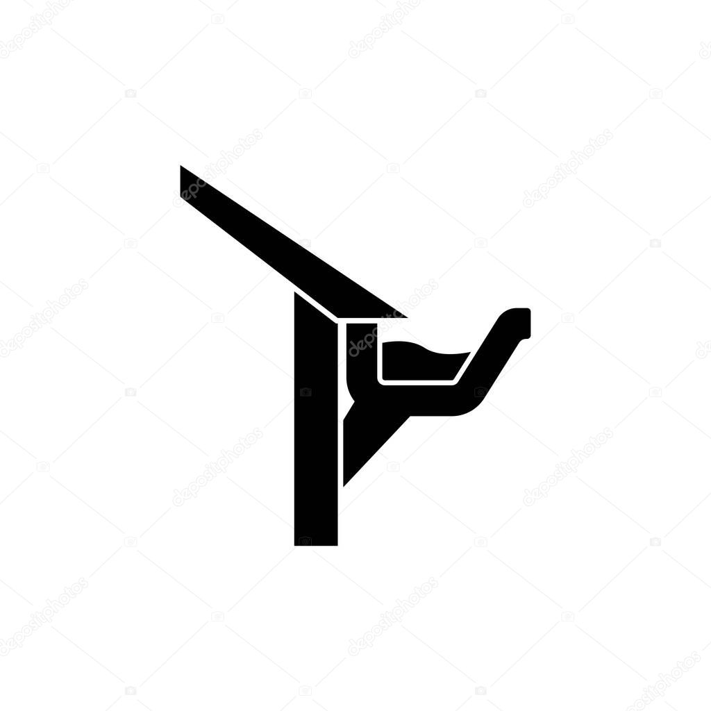 Water gutters icon logo vector design template